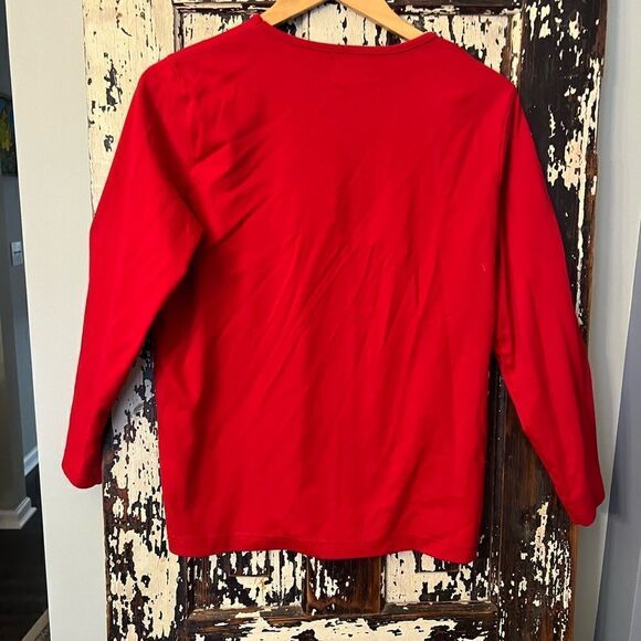 Studio Joy women’s Cat Christmas Long Sleeve top. Size Large. - Picture 4 of 6